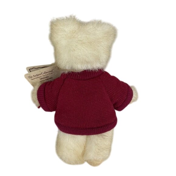 Vintage Boyds Bears Collectible Mini Teddy Bear "Love Ya" Red Sweater Plush 5" - Picture 2 of 6